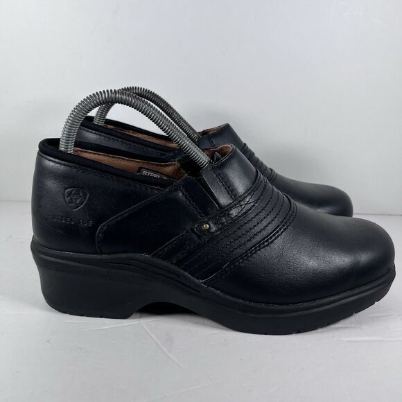 Ariat Shoes - Ariat Safety Shoes Steel Toe Slip Resistant Work Shoes Clogs Women's Size 10 C